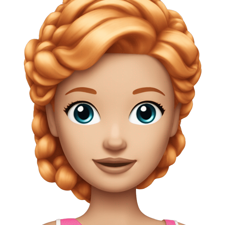 Beautiful Barbie ginger fair skin emoji