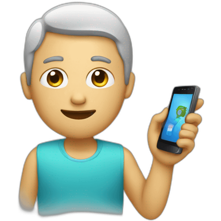 human with phone emoji