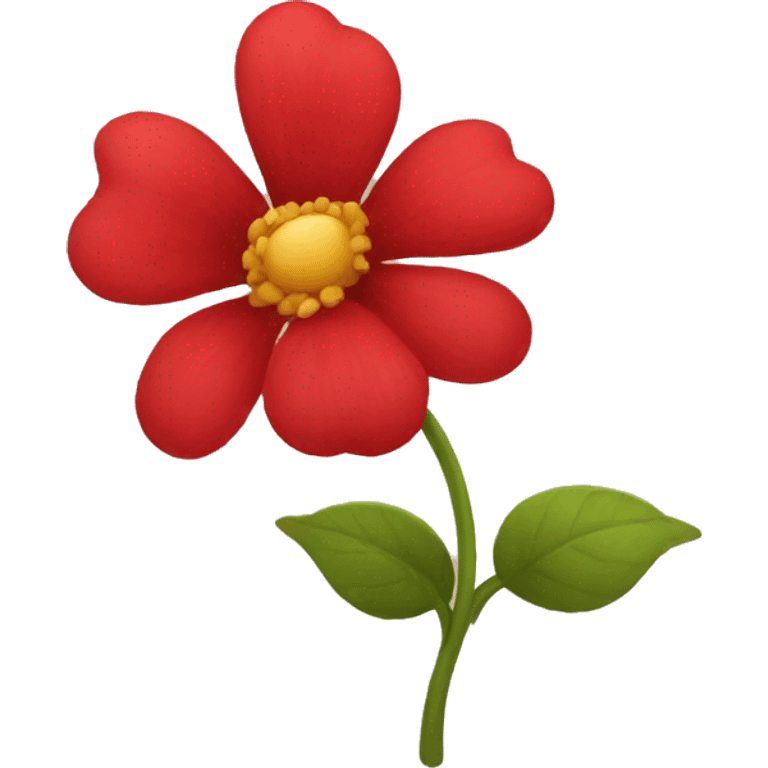 the red flower thought emoji