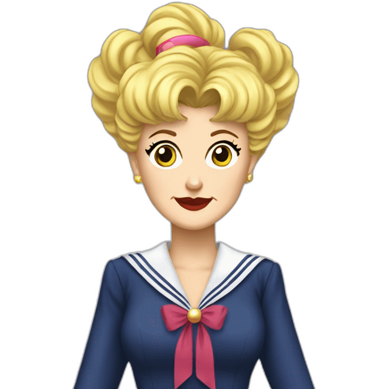 Jessica fletcher as sailor moon emoji