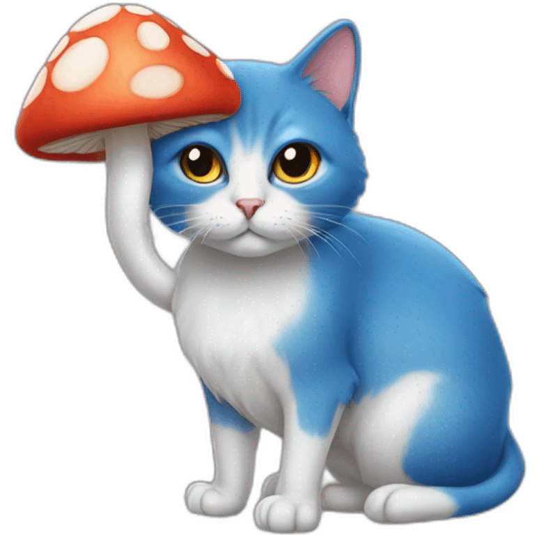 Smurph cat mushroom emoji