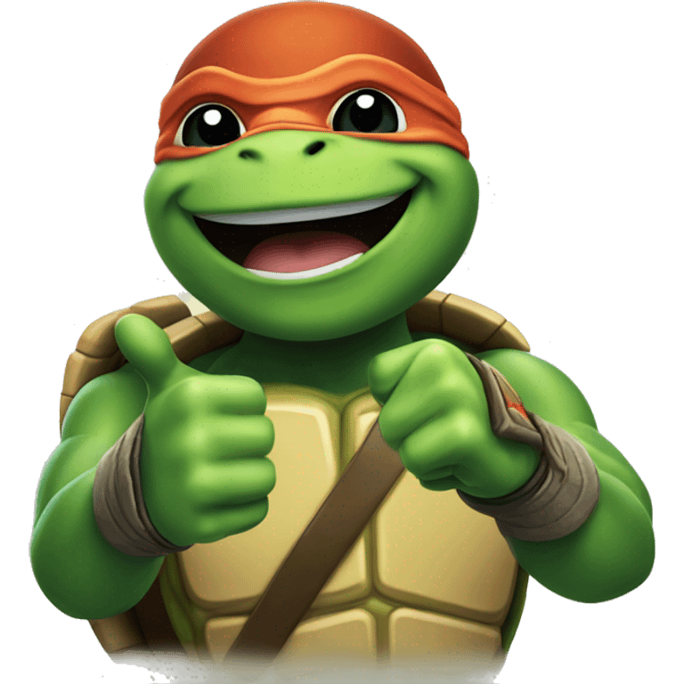 ninja turtle thumbs up emoji