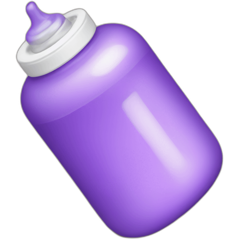 purple baby bottle emoji