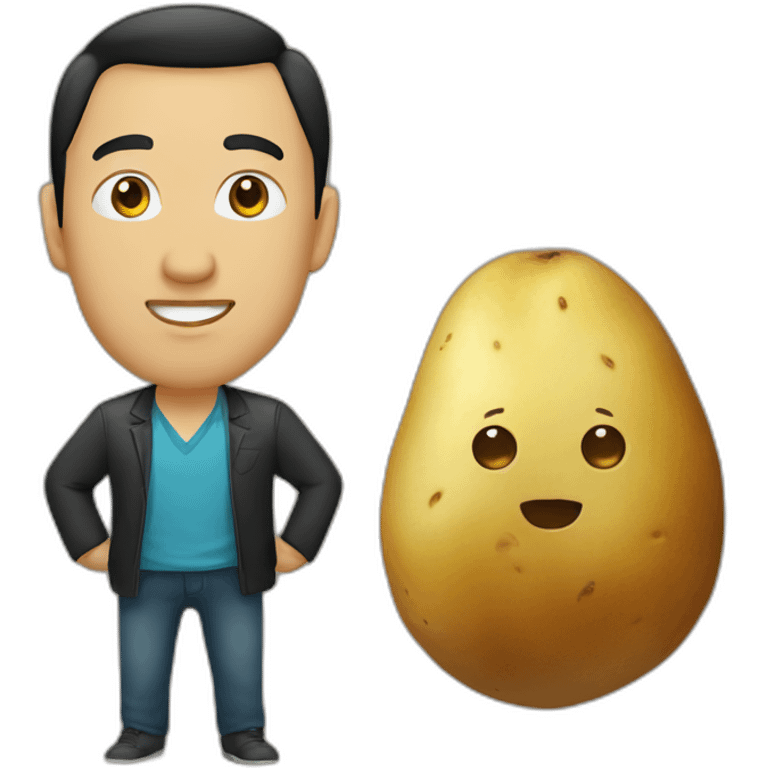 kazakh and potato emoji