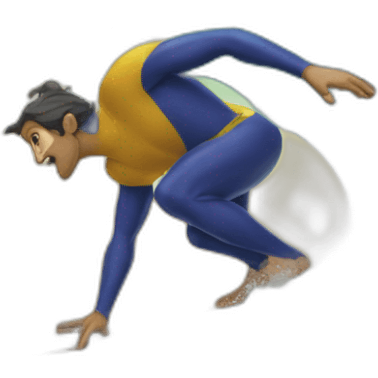 Aladin qui surf sur macron emoji