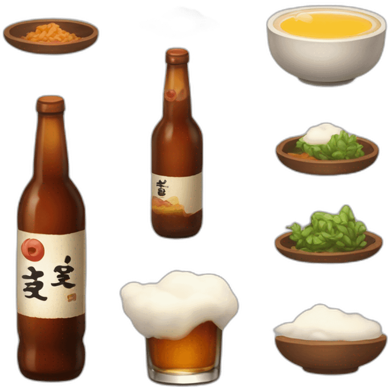 Tanjirou Kamado buvant de la bière emoji