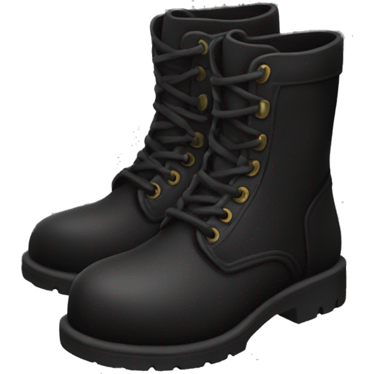 Black boots emoji