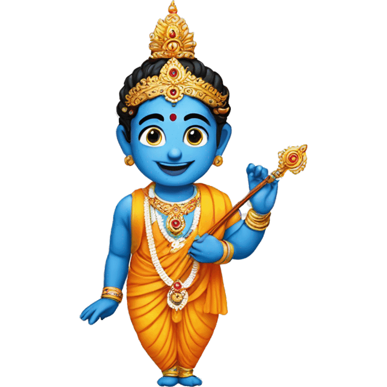 Krishna with Sudarshan chakra  emoji