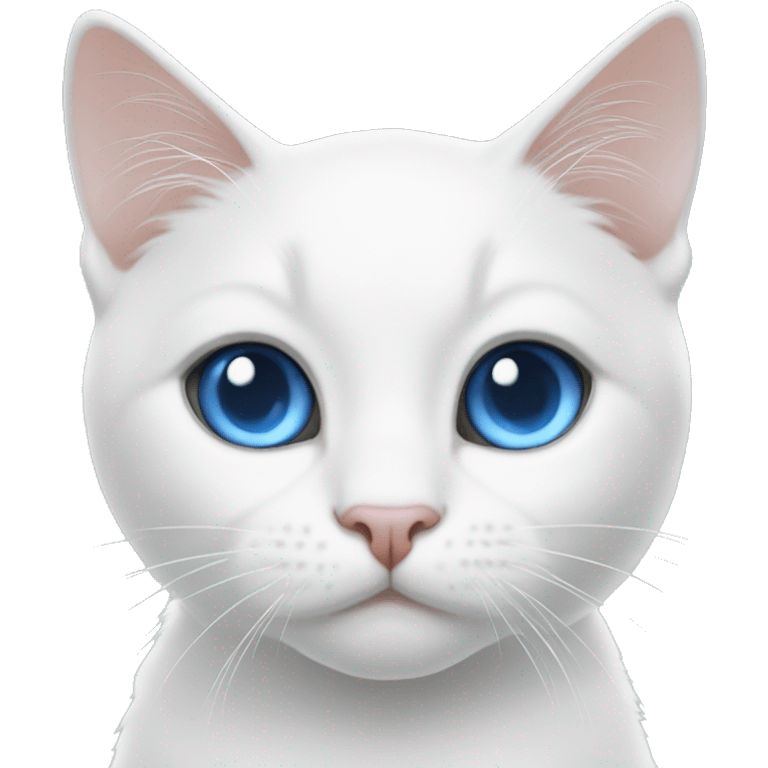 WHİTE CAT BLUE EYES emoji