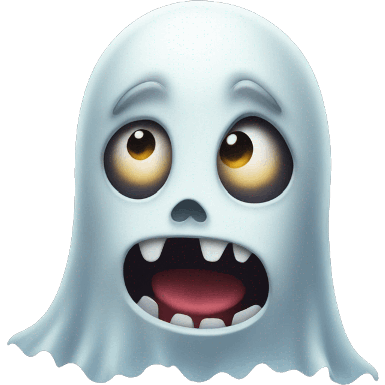 Scared ghost emoji