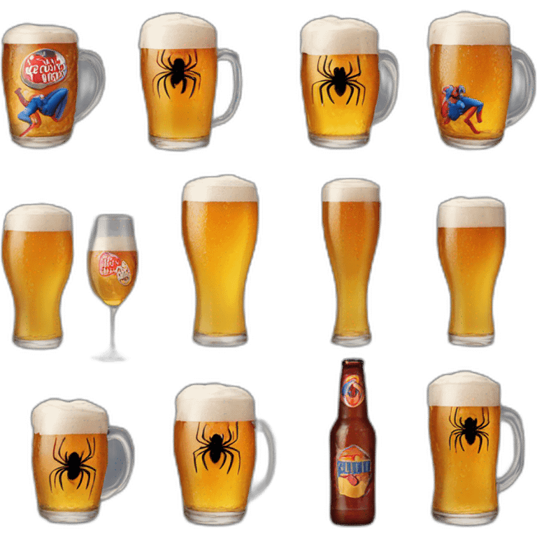 Spiderman biere emoji