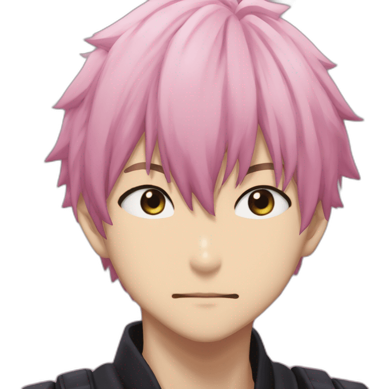 itadori yuji from jujutsu kaisen pink emoji