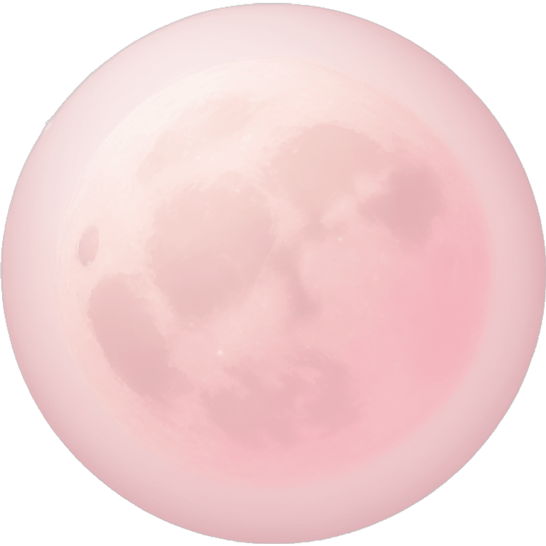 pastel pink moon emoji