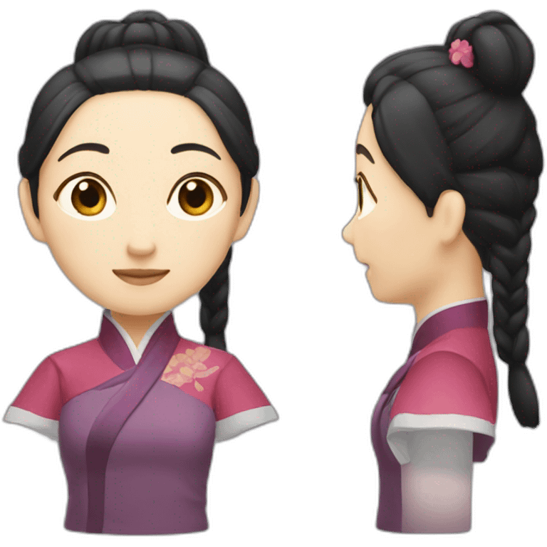 Qingjian smart woman emoji