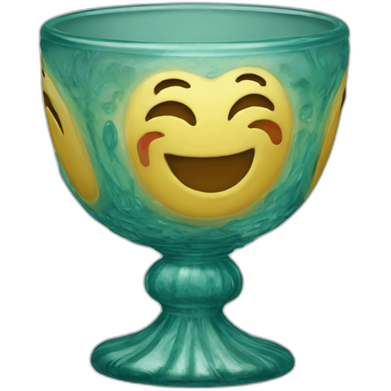 Venetian glass goblet  emoji