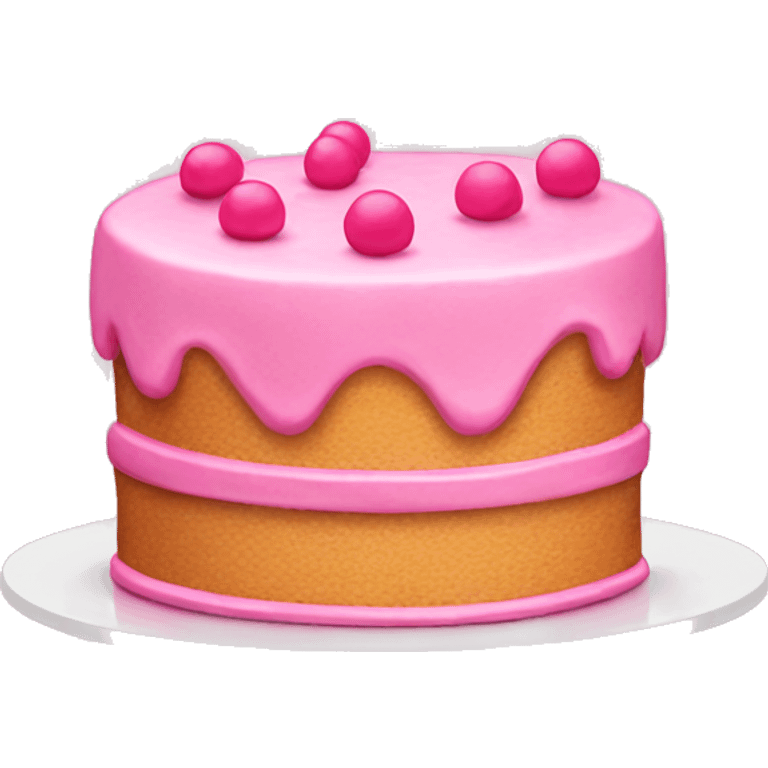 Pink cake emoji