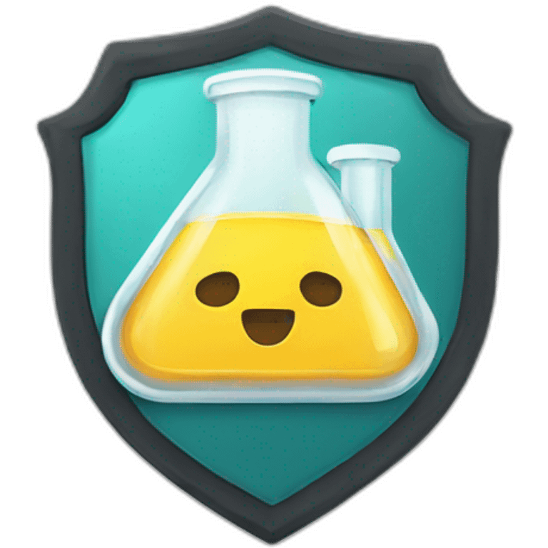 please do chemistry logo with shield emoji