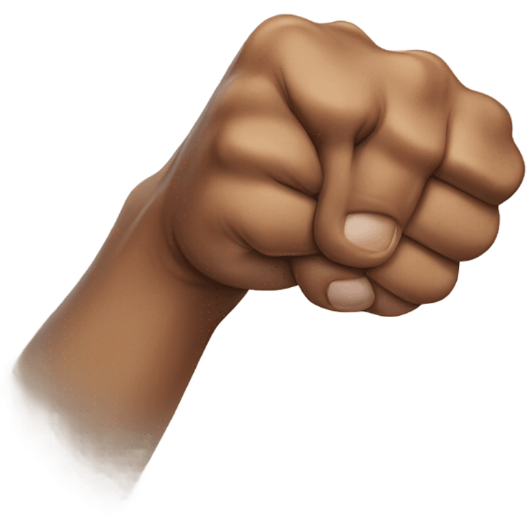 Stereotypical straight man fist bumping emoji