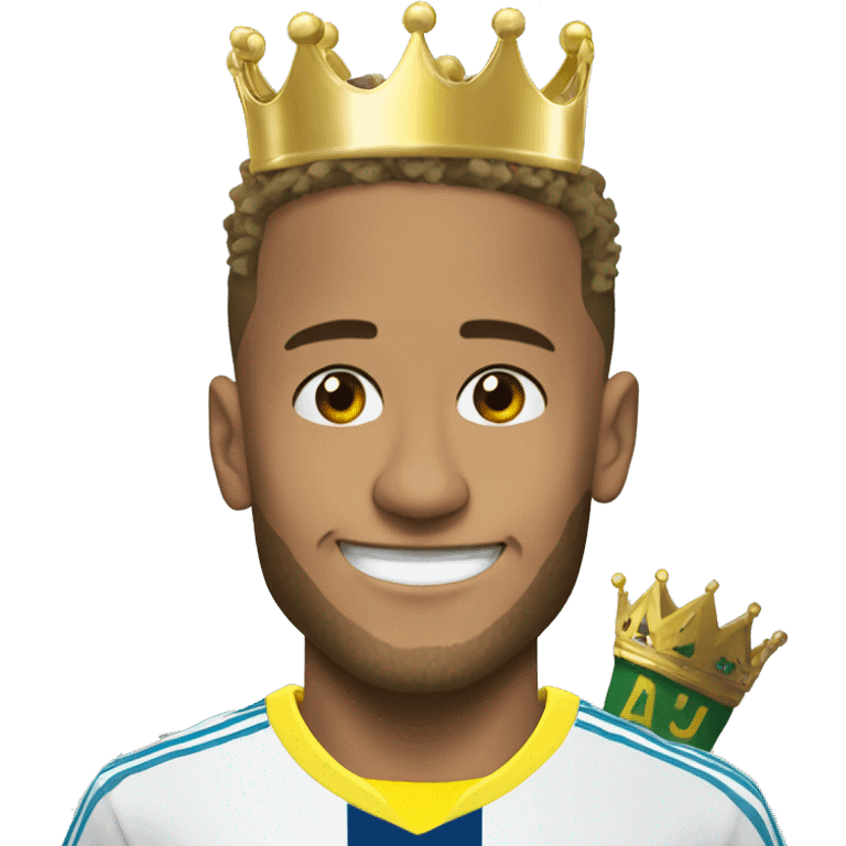 Neymar con la corona emoji