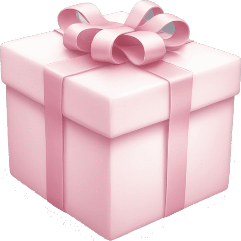 Light pink and white present emoji