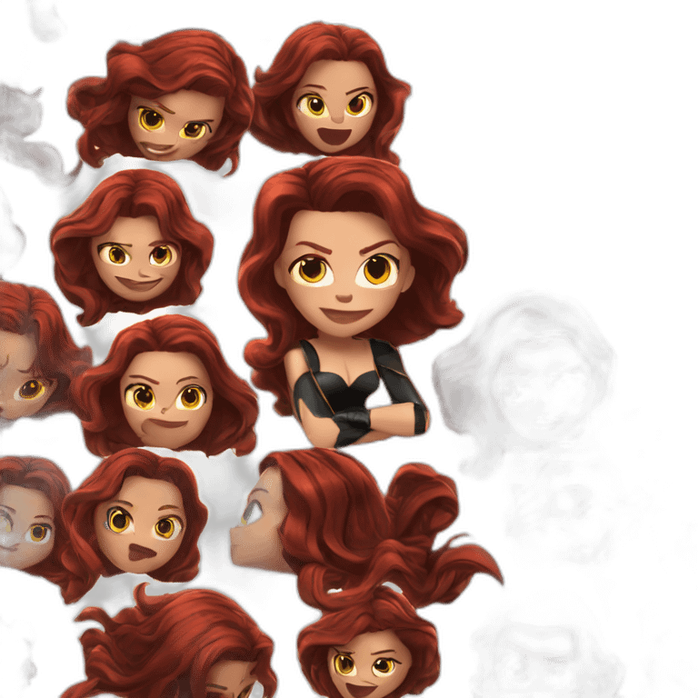 black widow avengers emoji