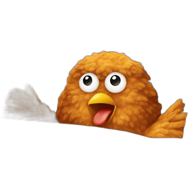 Fried chicken in a car emoji