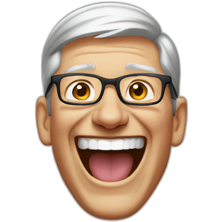 tim Cook laughing emoji