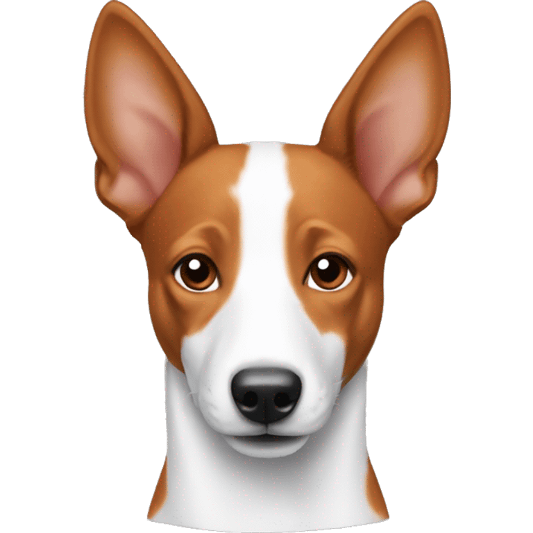 Red-haired white Basenji emoji