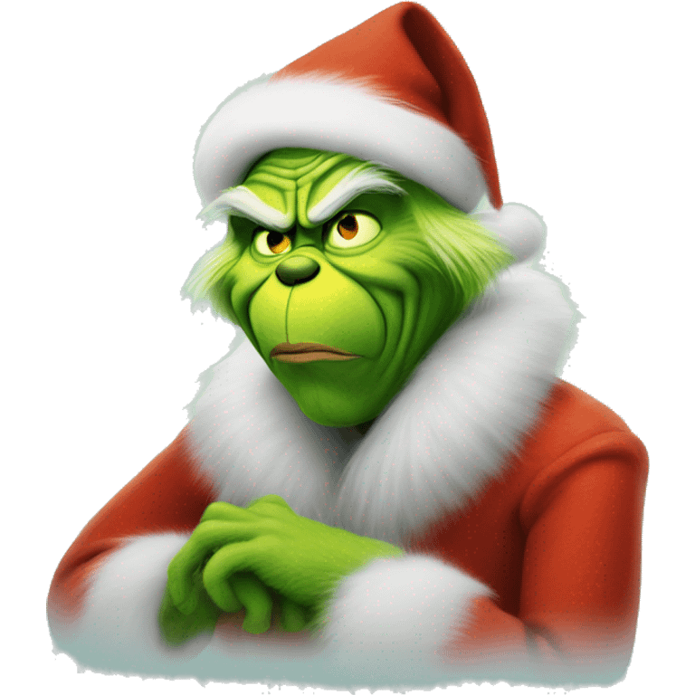 Grinch who stole Christmas emoji