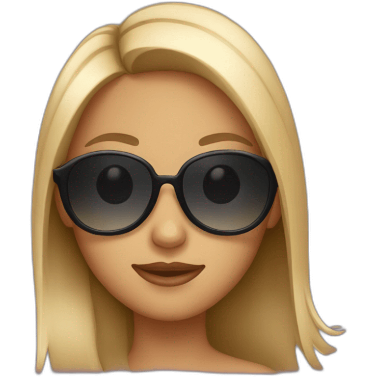 Girl with sunglasses emoji