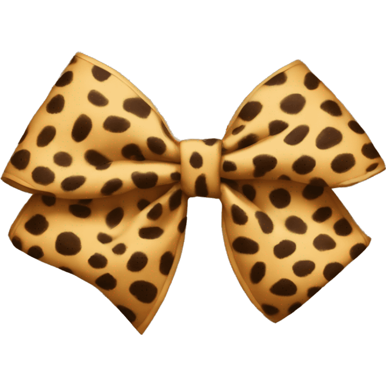 cheetah print bow  emoji