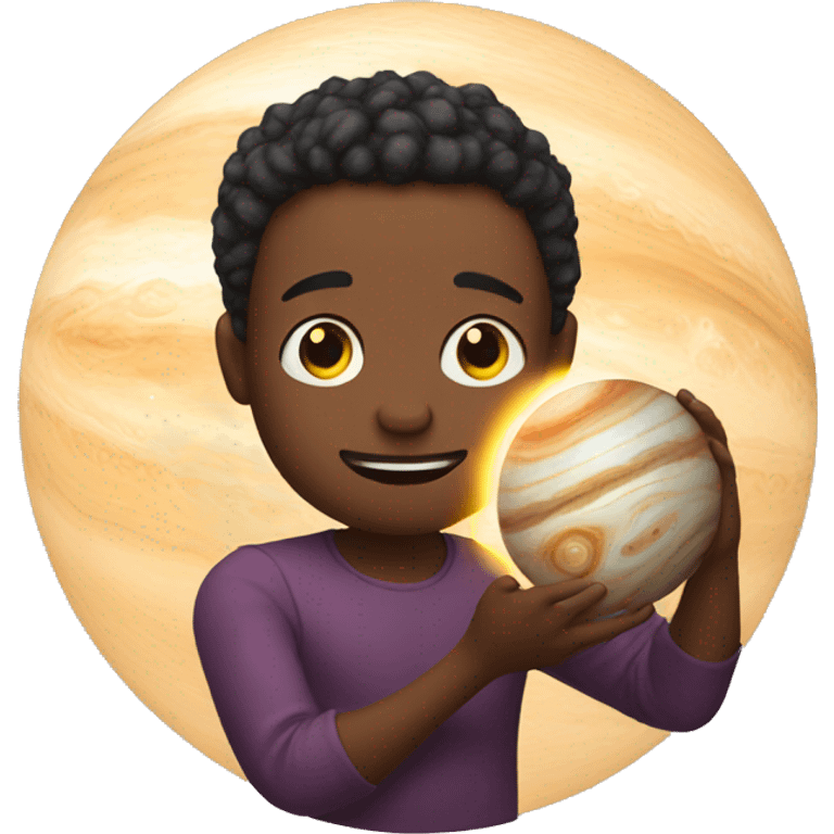 emoji holding jupiter emoji