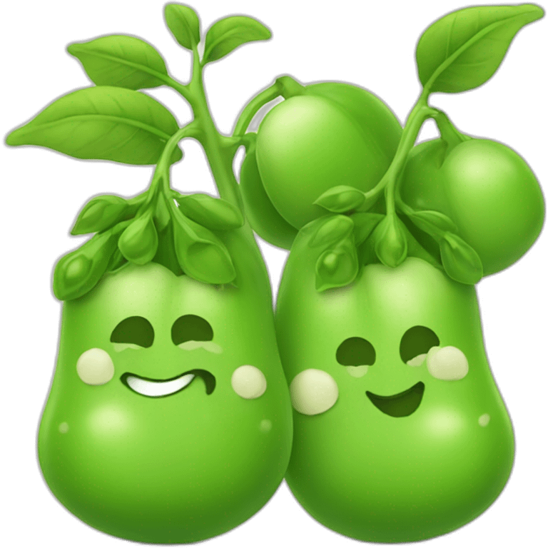 Green peas with sprouts emoji