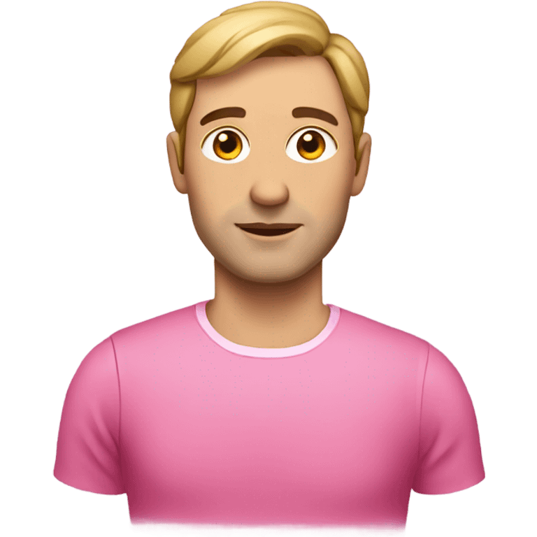 european man wearing a pink woman dress emoji