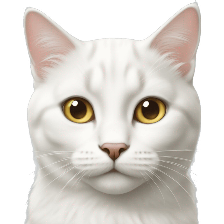 White Norwegian cat emoji