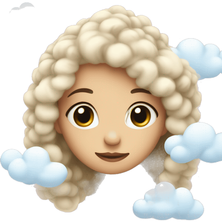 cute girly clouds emoji