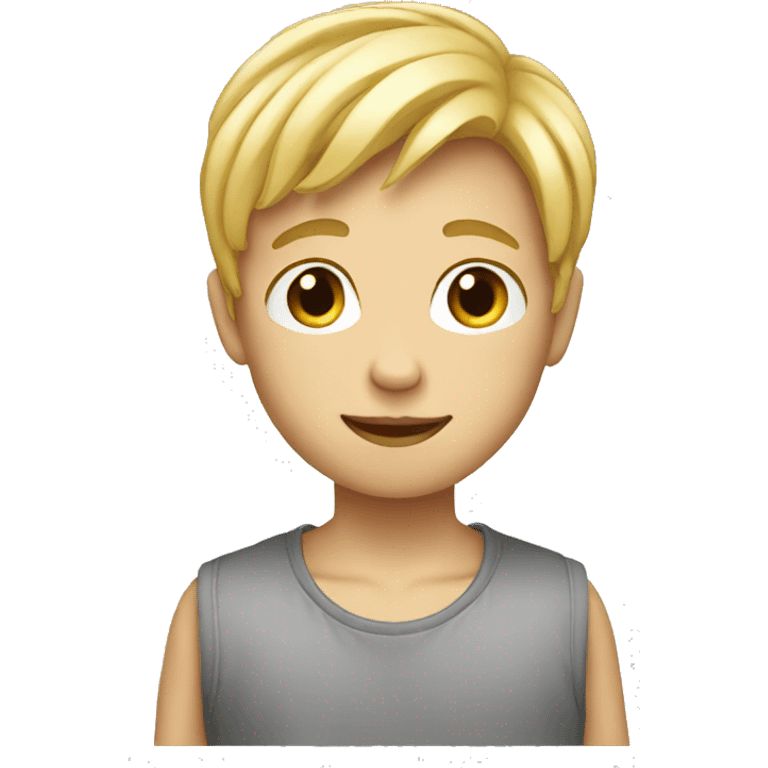 Boy blonde emoji