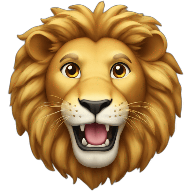 Fool lion emoji