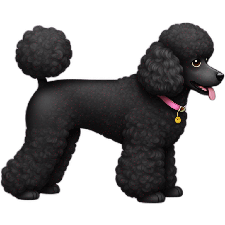 Black poodle toy emoji