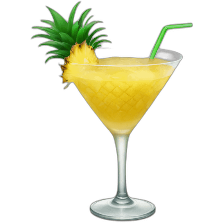 Pineapple  cocktail emoji