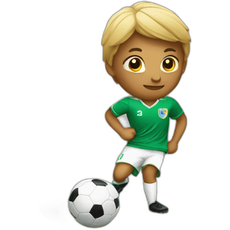 playing soccer emoji