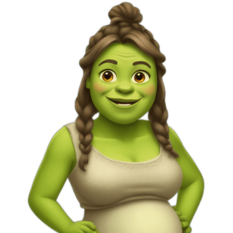 pregnant shrek emoji