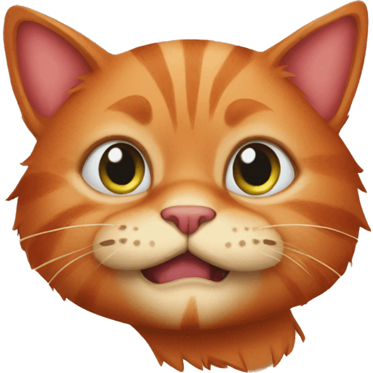 Red cat emoji