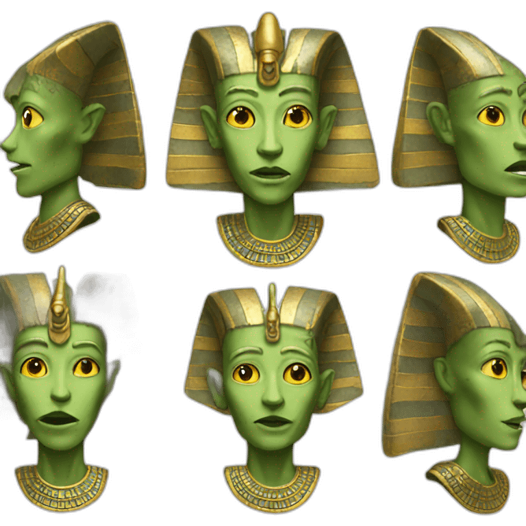 Pharaoh alien emoji