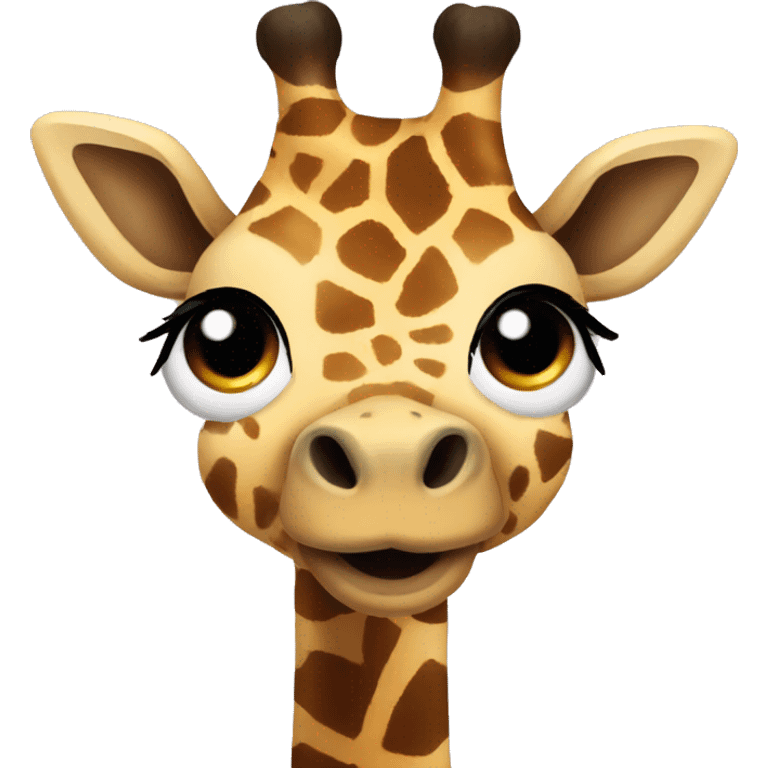 Giraffe with heart eyes emoji