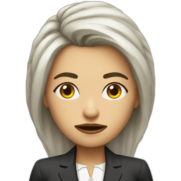 frown lady boss emoji