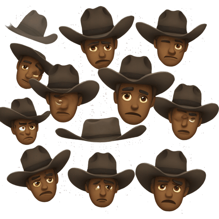 sad cowboy emoji  emoji