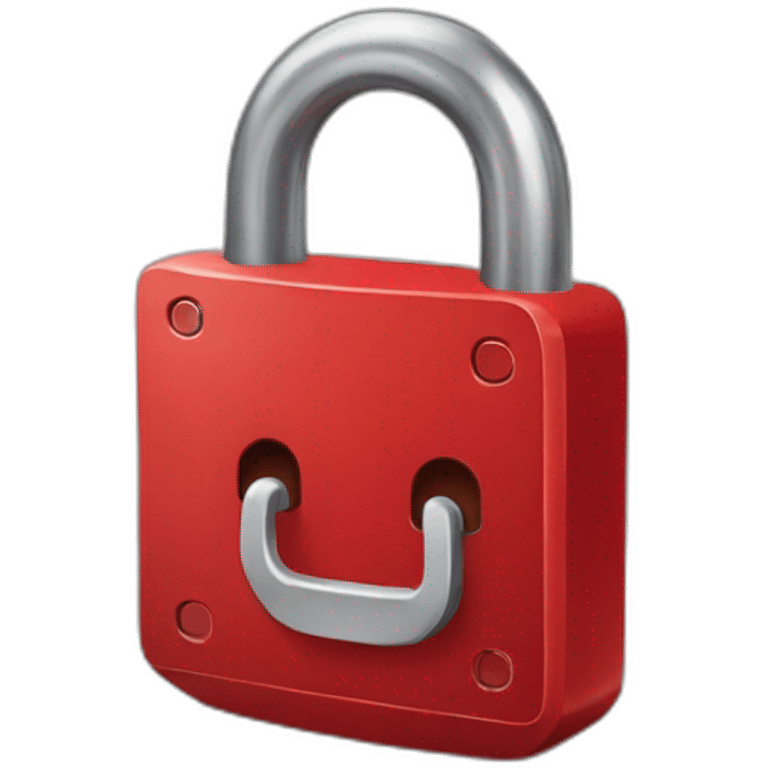 red padlock emoji