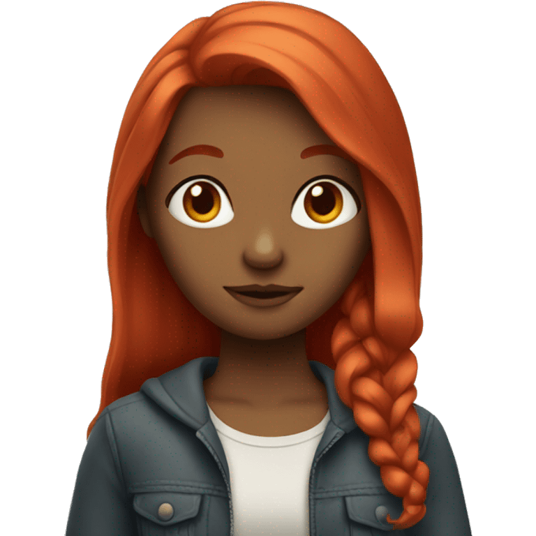 a girl with red hair emoji