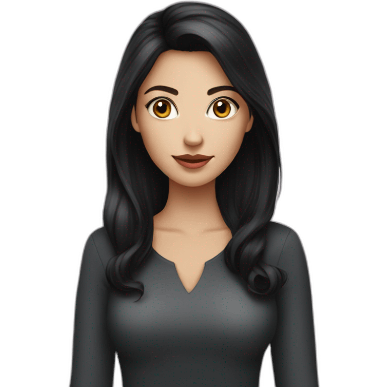 Fair-skin-elegant-girl-in-dark-hair emoji